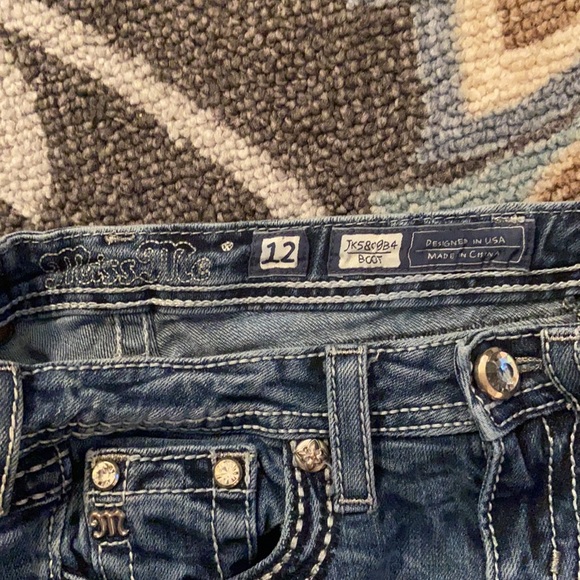 MISS ME JEANS BOOT CUT SIZE 12 - Picture 3 of 6